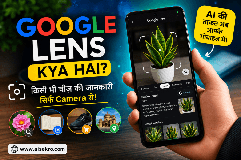 Google Lens Kya Hai AI tool helping users identify objects, text, products and information using smartphone camera